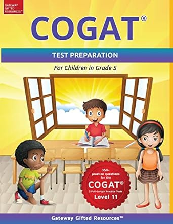 cogat test prep grade 5 level 11 gifted and talented test preparation book practice test/workbook for