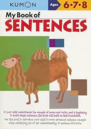 my book of sentences 1st edition kumon publishing ,kumon 1933241381, 978-1933241388