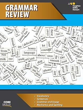 steck vaughn core skills grammar review workbook grades 6 8 1st edition steck vaughn 0544261836,