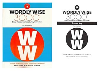 wordly wise 3000 grade 7 set student book and answer key 4th edition kenneth hodkinson ,sandra adams ,erika