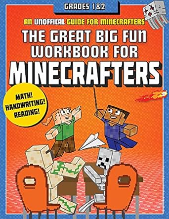 the great big fun workbook for minecrafters grades 1 and 2 an unofficial workbook workbook edition sky pony