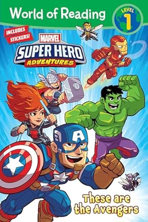 world of reading marvel super hero adventures these are the avengers level 1 1st edition alexandra c west