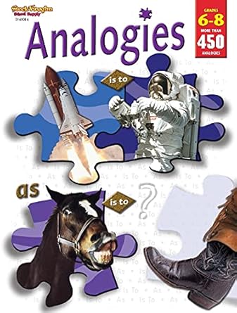 analogies reproducible grades 6 8 1st edition steck vaughn 0739869086, 978-0739869086