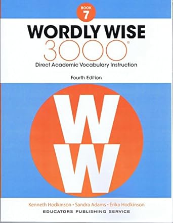 wordly wise 3000 grade 7 direct academic vocabulary instruction student edition kenneth hodkinson ,sandra