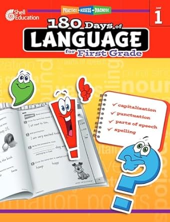 180 days of language for first grade build grammar skills and boost reading comprehension skills with this