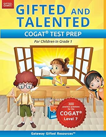 gifted and talented cogat test prep gifted test prep book for the cogat level 7 workbook for children in