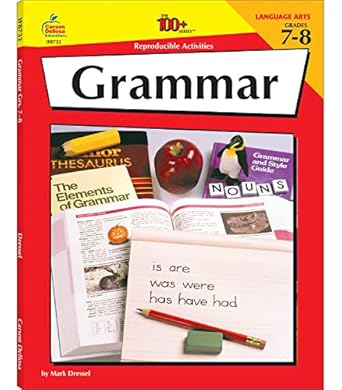 grammar grades 7 8 100 reproducible activities 1st edition mark dressel 1568221371, 978-1568221373