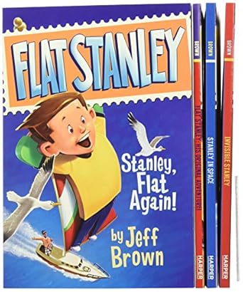 the flat stanley collection box set flat stanley invisible stanley stanley in space and stanley flat again