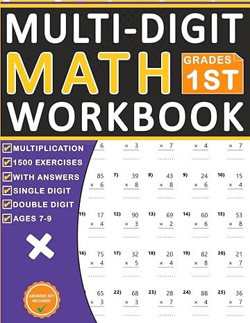 multi digit multiplication workbook for 1st grade daily practice math workbook multiplication for 1st grade