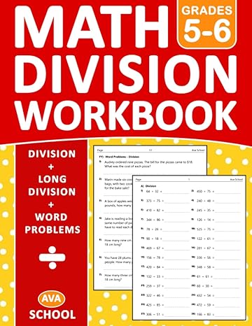 math workbook for grades 5 6 division long division word problems math practice workbook for 5th and 6th