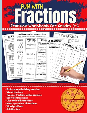 fun with fractions fractions workbook for grades 3 6 learn basic fraction on a number line equivalent