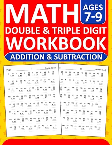 math workbook for ages 7 9 addition and subtraction exercises with answers addition and subtraction workbook