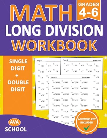 long division workbook grades 4 6 100 practice pages workbook for 4th grade and 5th and 6th grade 2200