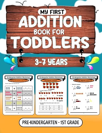 my first addition book for toddlers maths workbook operations with addition addition workbook for pre