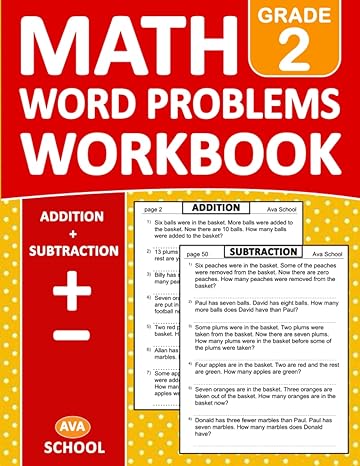 addition and subtraction word problems math workbook grade 2 with answers math 100 practice pages of addition