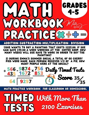 math practice workbook grade 4 5 multiplication and division addition subtraction word problem 4th grade and