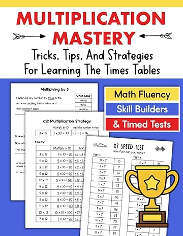 multiplication mastery facts 0 12 math fact fluency workbook tricks tips and strategies for learning times