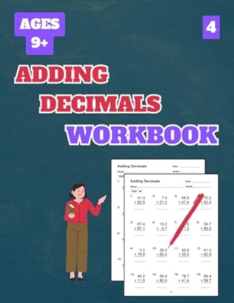 adding decimals workbook level 4 50 tests about adding decimals level 4 for grades 4 7 with answer key 102