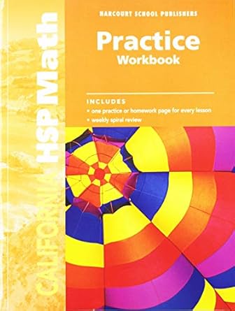 harcourt school publishers math practice workbook student edition grade 5 1st edition harcourt school