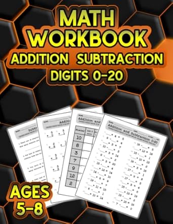 math workbook addition and subtraction grades 1 3 digits 0 20 practice math worksheets with various exercises