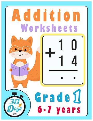 addition worksheets grade 1 activity workbook 1st edition ysf bls b0c9sf25qp, 979-8851516047