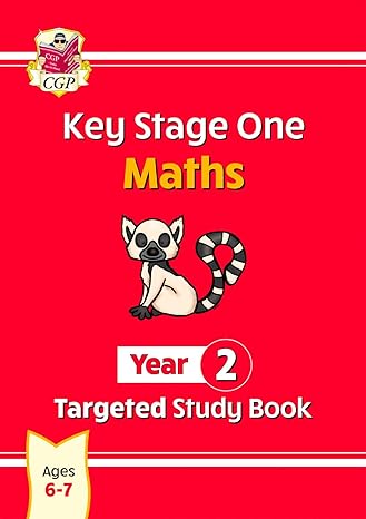 new ks1 maths year 2 targeted study book 1st edition cgp books 1789089190, 978-1789089196