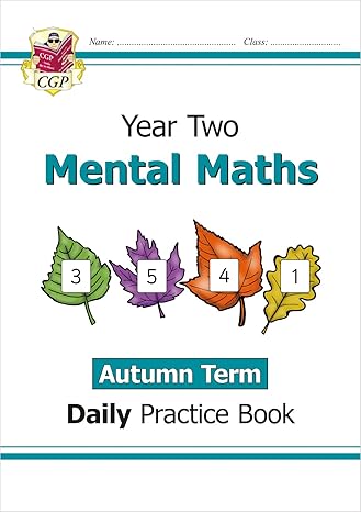 new ks1 mental maths daily practice book year 2 autumn term 1st edition cgp books 1789087627, 978-1789087628