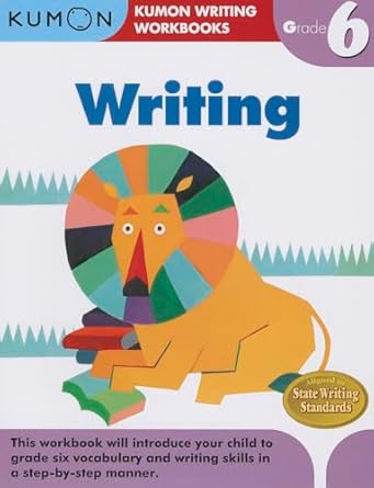 kumon grade 6 writing 1st edition kumon publishing 1935800620, 978-1935800620