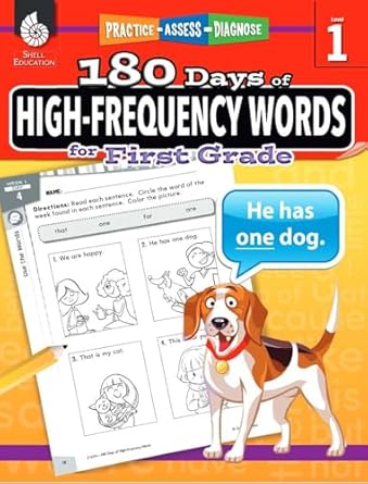 180 days of high frequency words for first grade learn to read first grade workbook improves sight words