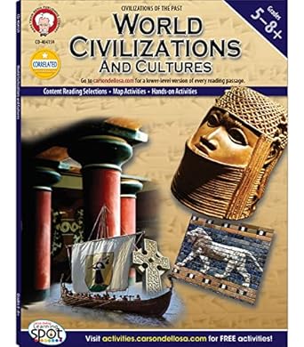 mark twain world civilizations and cultures world history workbook grades 5 8 ancient history and ancient