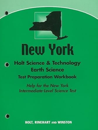 test preparation workbook earth science grade 7 holt science and technology new york 1st edition hrw