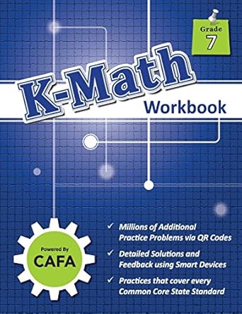 k math workbook grade 7 1st edition jaehwa choi ,sunhee kim ,kyongil yoon 0998129801, 978-0998129808