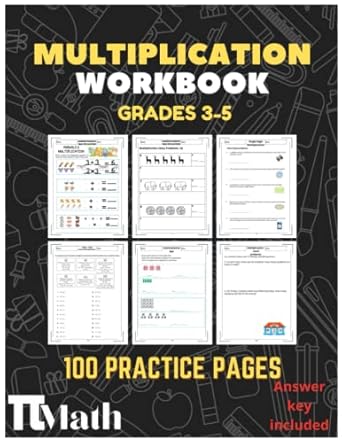 multiplication workbook for 3rd 4rd and 5th grades with answer key activities multiplication tables word