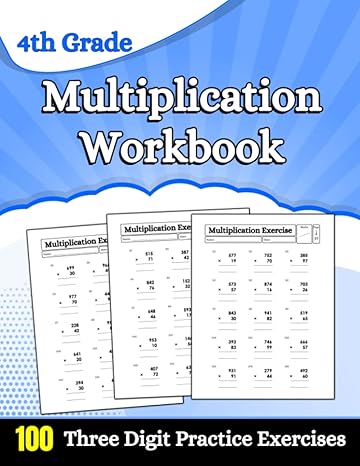 4th grade multiplication workbook a fun and engaging math workbook for 4th graders to enhance their math