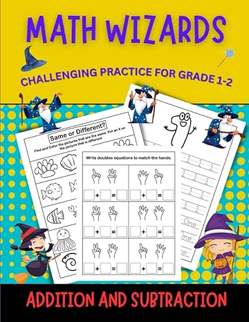 math wizards challenging practice for grade 1 2 creative math challenges elementary math workbooks for young