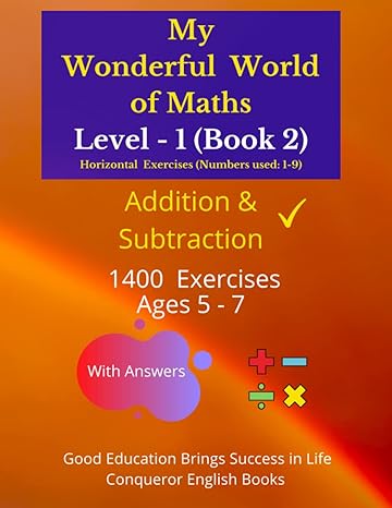 my wonderful world of maths level 1 book 2 100 pages of mixed exercises 1st edition janggikor wigger