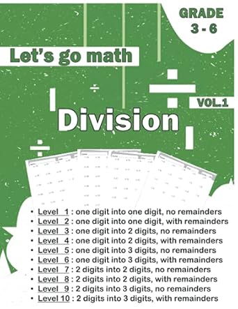 lets go math division sharpen your skills be the 1st in class daily practice math workbook vol 1 1st edition