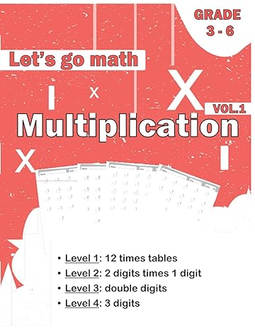 lets go math multiplication sharpen your skills be the 1st in class daily practice math workbook vol 1 1st