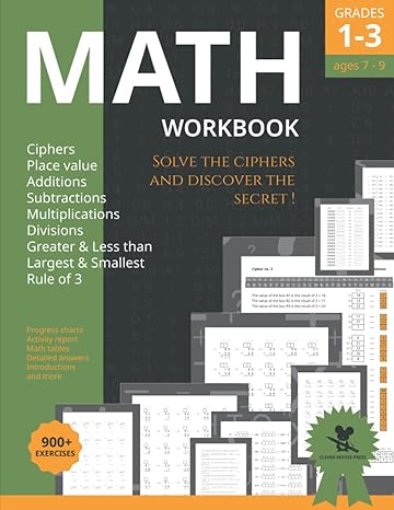 math workbook grades 1 3 place value greater and less than largest and smallest addition and subtraction