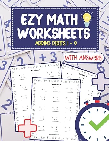 ezy math worksheets adding digits 1 9 1st edition penny mcleod b09mdt4cbg, 979-8776211034