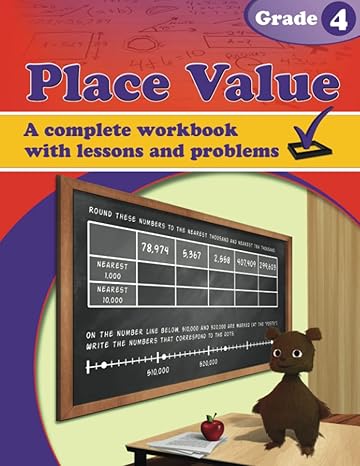 place value grade 4 workbook 1st edition maria miller 1523304820, 978-1523304820