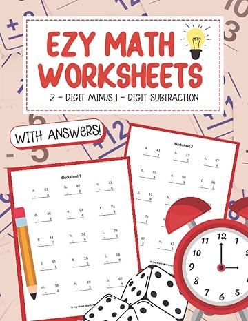 ezy math worksheets 2 digit minus 1 digit subtraction 1st edition penny mcleod b09nrdnj8j, 979-8785410060