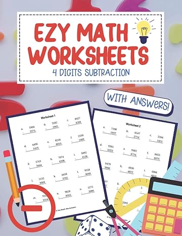 ezy math worksheets 4 digits subtraction 1st edition penny mcleod b09nh3vckb, 979-8784515391