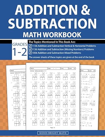 addition and subtraction workbook grades 1 2 1st and 2nd grade math drills worksheet 3328 vertical and