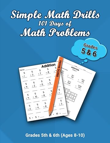 simple math 101 days of timed practice tests grades 5 6 addition drills digits practice problems paperback