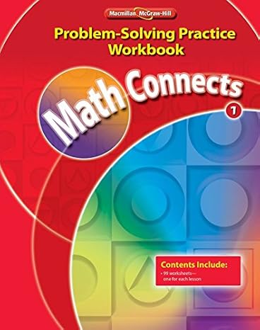 math connects grade 1 problem solving practice workbook 1st edition mcgraw hill education 0021072884,