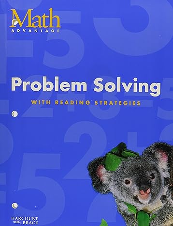 math advantage problem solving with reading strategies workbook grade 1 1st edition hb 0153110953,