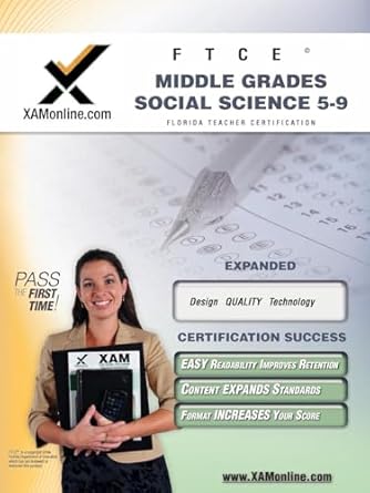 ftce middle grades social science 5 9 teacher certification test prep study guide 1st edition sharon wynne