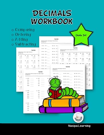 decimals workbook comparing ordering adding subtracting grade 3rd basic math practice exercises on