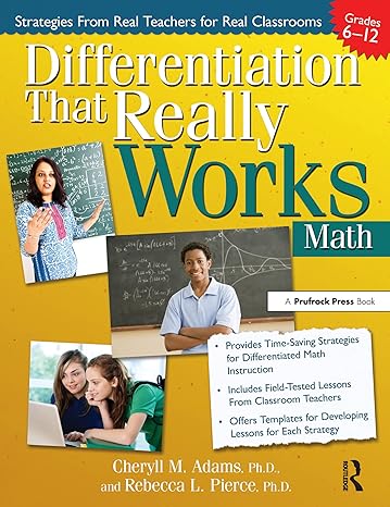 differentiation that really works math 1st edition rebecca l pierce ,cheryll m adams 159363921x,